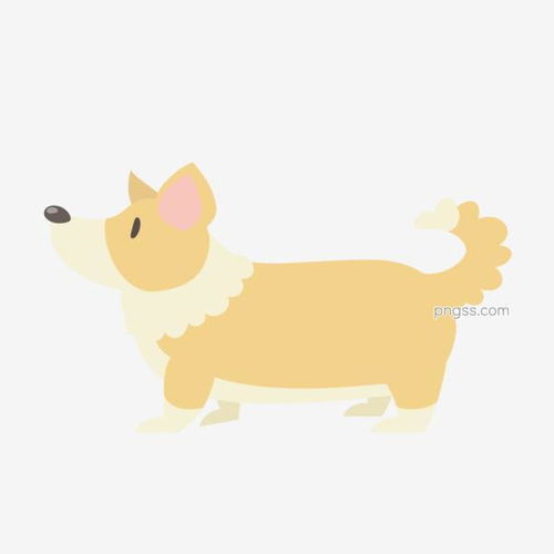 手绘小狗宠物犬素描彩绘图图片