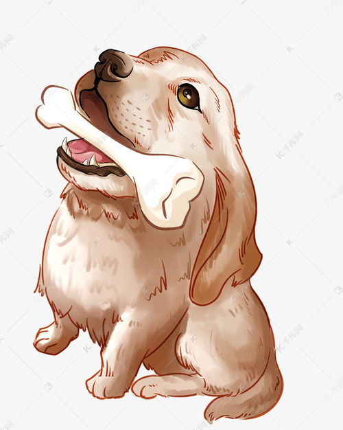 卡通版的狗头装饰素材图片免费下载