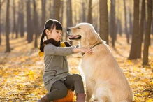 怀抱狗狗的开心女孩图片大小1800x2300px