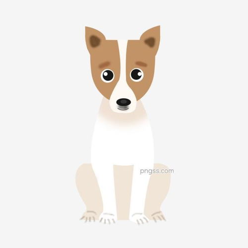卡通手绘宠物狗素材图片免费下载