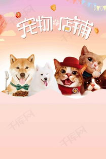 宠物之家萌宠医院卡通手机海报免费下载