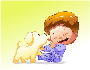 卡通形象小白狗宠物狗素材图片免费下载