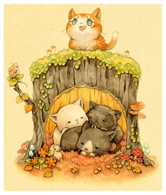 卡通动物宠物小狗猫咪png海报设计素材图片