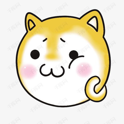 黄色猫头卡通宠物店标签矢量图高清素材